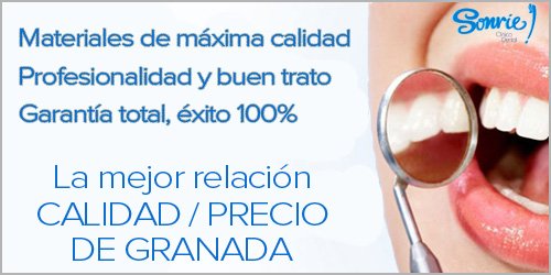 banner calidad precio en clinica dental de Granada